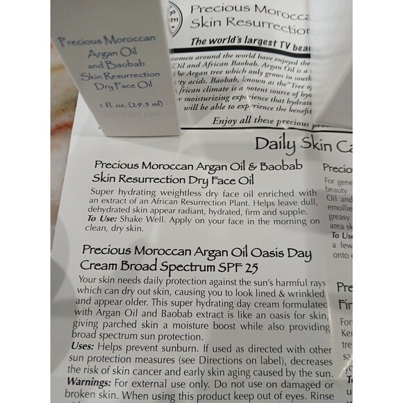 SIGNATURE CLUB A PRECIOUS MOROCCAN ARGAN OIL & BAOBAB SKIN RESURRECTION KIT NEW - Picture 3 of 12